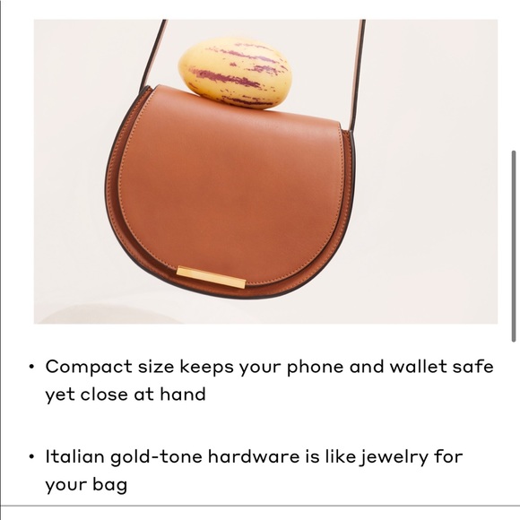 NEW 💝 CUYANA Mini Saddle Bag Caramel - Picture 15 of 16